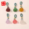 Colgante de Ágata Natural Flor de Loto Colgante Pequeño Novedades Verano 2025 Accesorios para Joyería DIY Collares Venta al por Mayor del Fabricante
