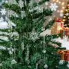 Decoração Criativa de Natal Suprimentos Cristal de Gelo Translúcido Pingente de Floco de Neve de Cristal Árvore de Natal Acessórios de Decoração de Atmosfera Natalina