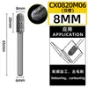 Cabezal de Rectificado de Acero de Tungsteno, Lima Rotatoria de Aleación Dura, Fresadora Cilíndrica, Herramienta de Rectificado y Grabado de Metal, Patrón de Ranura Simple/Doble, Tipo C