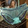 Ropa interior de malla transparente para mujer más vendida, calzones de encaje ligeros y transpirables, pantalones para niñas, entrepierna de algodón, ropa interior sexy para mujer
