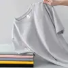 Camiseta masculina de verão masculina de manga curta solta de meia manga roupas masculina jovem camisa básica de cor sólida top