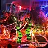 Arte de Hierro para Halloween Murciélago Bruja Piernas Falsas Césped Exterior Jardín Accesorios Brillantes Inserciones de Arte de Hierro Artículos Decorativos