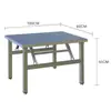 Mesa plegable extra gruesa de acero inoxidable, mesa de comedor redonda grande estilo restaurante, adecuada para apartamentos pequeños, propiedades de alquiler, casas rurales