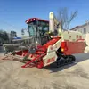 Cosechadora de Arroz y Trigo Tipo Oruga Wode de 140 Caballos de Fuerza 4Lz-8.0 Máquina Agrícola Grande para Cosecha de Arroz