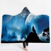 Capa Manta con Capucha Caliente Manta Sombrero Mágico Manta para Niños Manta para Siesta Manta con Capucha 3D Nueva Manta de Animales