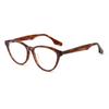 24 Montura de Gafas Nueva Tendencia Estilo Coreano Karin Mismo Estilo Ojo de Gato Plana Ligera Estilo Fragancia Pequeña Montura de Gafas Lisa Sin Marco para Gafas de Miopía