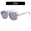 Gafas de sol vintage 2025 con montura grande y doble haz en forma de T, nuevas gafas de sol estilo aviador de red roja con interior de red roja para mujer