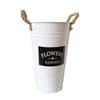 Balde de Flores Recipiente de Flores Lata Balde de Flores Vaso de Ferro Vintage Floricultura Balde de Flores Ferro Flor Seca Vaso de Flores Balde de Flores Despertar