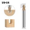 Vástago de 1/4 Vástago de 1/2 Broca para Router de Fondo Redondo de Grado Profesional Fresadora para Carpintería Herramienta para Ranurar Fresadora de Recorte Fresadora de Grabado Broca para Fresadora Eléctrica