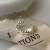 Anillo Abierto con Forma de Corazón Versátil, Simple y de Moda Estilo Coreano para el Viaje Diario, Joyería Única de Nicho de Lujo Ligero de Alta Gama para Mujeres