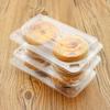 Caja de Embalaje tipo Blíster para Tartaleta de Huevo, 2 Piezas, Plástico Transparente, Caja de Embalaje Desechable para Hornear Pasteles, Uso Doméstico con Tapa