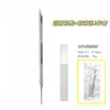 Empurrador Circular de Aço Transfronteiriço Removedor de Cutícula Duplo Frontal Estilo Russo com Cabeça de Lixamento Angular Ferramenta de Nail Art Atacado