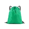 Estoque Disponível Armazenamento de Brinquedos Bolsa com Cordão 210D Duas Alças Bolsa de Armazenamento em Tecido Oxford com Cordão Mochila Esportiva de Maratona Futebol