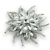 Broche de Flor de Cristal Girasol Europeo y Americano Accesorios de Hebilla para Cuello de Ropa Exterior Pin Accesorios Corsage de Circonita