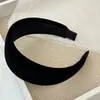 Faixa de Cabelo de Veludo com Cabeça de Esponja Estilo Coreano Outono e Inverno Celebridade da Internet Faixa de Cabelo de Novo Design de Alta Qualidade Grampo de Cabelo Elegante Retrô Feminino para Sair