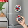 Ímã de geladeira de guaxinim com chapéu de Natal transfronteiriço, design visual criativo de quebra de parede, decoração festiva de cozinha e quadro de mensagens