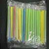 Canudos embalados individualmente, coloridos, flexíveis e artisticamente desenhados; canudos extra-longos para milk tea e outras bebidas; adequado para uso comercial