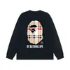 Marca de Moda Suministro Mayorista Transfronterizo Comercio Exterior Camiseta de Manga Larga Pe Pesado 300g Tiburón Top Tee 2