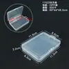 Caja de Almacenamiento Rectangular Caja de Plástico Caja de PP Caja Transparente Caja de Empaque para Tarjetas de Juguete Accesorios para Pesca Ferretería Caja Organizadora