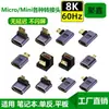 Convertidor Mini/Micro HDMI para Conectar Portátil a Monitor de TV Cámara Adaptador HD