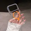 Adequado para capa de celular com suporte magnético transparente para iPhone 18 Pro Max, capa 13 de proteção total anti-queda Apple 17
