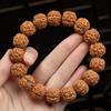 Pulsera Diamante Bodhi de Indonesia intemperizado natural pulsera cuentas Bodhi Buda pareja madera de mano rosario giro de mano venta al por mayor