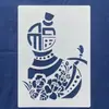 Plantilla de Impresión para Teñido con Pasta Batik Impresión con Pasta de Tinte Tie-Dye Estilo Étnico Teñido con Tintes Vegetales Herramientas Hechas a Mano DIY Teñido con Índigo