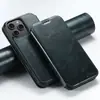 Funda para Teléfono Móvil Adecuada para Iphone18Promax 17/16 Tapa Flip con Soporte para Tarjetas Carga Inalámbrica Magnética Magsafe Funda de Cuero