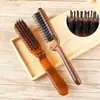 Peine Plegable de Cerdas de Jabalí, Peine de Viaje Portátil para Cabello Liso y Rizado, Fácil de Llevar, Peine Masajeador para Hombres y Mujeres