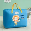 Colcha Infantil Bolsa de Almacenamiento de Dibujos Animados Gran Capacidad Impermeable Bolsa para Colcha Ropa Equipaje Bolsa de Almacenamiento Plegable Bolsa para Mudanzas