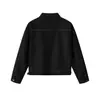 Yidao Vintage 2026 Otoño Nuevo Estilo Callejero Americano Chaqueta de Mezclilla Corta Holgada con Costuras de Contraste y Cuello Vuelta de Color Original