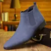 Botines Chelsea elásticos mate de fábrica transfronterizos para hombre tacón bajo stock suficiente en almacén pedidos pequeños devolución rápida
