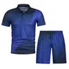 Nova moda masculina de verão casual camisa polo com estampa 3D gola de lapela terno casual