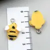 Colgante de Resina de Girasol Margarita Creativa Abeja DIY Accesorios de Joyería Hechos a Mano Pendientes Collar Llavero Colgante