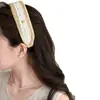 Faixa de Cabeça de Palha com Renda Estilo Férias do Sul da França para Mulheres, Faixa de Cabeça Alta Estilo Old Money Francês, Acessório de Cabeça Atmosférico