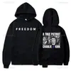 Sudadera con capucha de libertad Rip 1993-2025 Charlie Kirk Unisex Manga Larga Extra Ancha Ropa para Reunión de Invierno