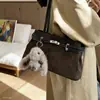 Nuevo bolso de moda para mujer 2026, exquisito estilo otoñal, terciopelo simple, bolso de mano para el día a día, gamuza, estampado de leopardo de nicho, bolso de hombro, bolso de axila