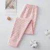 Calça de pijama de algodão infantil, calça de outono para meninos, leggings para adolescentes e estudantes, calça quente para meninas e bebês, calça de inverno com forro de algodão