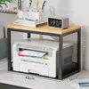 Gabinete de Almacenamiento para Impresora de Oficina, Organizador Lateral de Escritorio, Carrito Móvil, Soporte Elevado para Fotocopiadora, Organizador de Estación de Trabajo