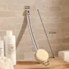 Cepillo de baño, exfoliante de espalda, cepillo de ducha de mango largo, cepillo de espalda de cerdas suaves, exfoliante de espalda, herramienta para limpiar la espalda, cepillo de espalda de mango curvo