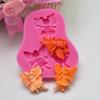 Molde de silicone Faça Você Mesmo 3 furos formato de elfo decoração de bolo chocolate argila açúcar molde de silicone