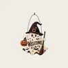 Productos de madera para ventas transfronterizas, nuevos letreros de puerta de fantasma de Halloween y adornos colgantes, artesanías de madera y artículos decorativos