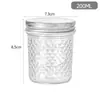 Botella nueva de caviar, taza de café de cristal con forma de diamante, tarro de miel, frasco de mermelada, botella dispensadora de nido de pájaro, taza, ligero