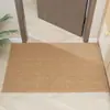 Felpudo de Entrada de Color Sólido con Bucle de Piña, Alfombra de Sisal Sintético para Estudio, Felpudo Lavable, Felpudo para Entrada