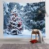 Tapiz de Explosiones Navideñas Simple Nórdico Tela de Pared de Árbol de Navidad Tela Decorativa Tela de Fondo de Celebridad de Internet Comercio Exterior Amazon Caliente
