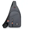 Bolsa de Pecho para Hombre Repelente al Agua Resistente al Desgaste Gran Capacidad Casual Versátil Bolso Cruzado Práctico Multicapa Portátil Bolso de Hombro Al por Mayor