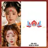 Pegatinas Faciales Brillantes de Año Nuevo Transfronterizas, Pegatinas para Cejas, Esquina del Ojo y Frente Estilo Antiguo Dunhuang, Pegatinas de Tatuaje Coloridas, Escenario de Disfraces Antiguos Hanfu