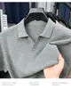 Camiseta de Manga Curta com Estampa de Abacaxi para Homem Verão 100% Algodão Respirável Camisa Polo Cor Sólida Gola Lapela Tricô Manga Meia Manga para Homem