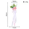 Noiva em Casamento Estilo Ocidental Segurando Flores, Daminha de Casamento Varinha de Fada em Formato de Coração, Bengala da Noiva, Varinha Mágica para Apresentação Infantil