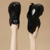 Nuevos Zapatos de Papá con Pedrería para Otoño 2026 para Mujer, Versátiles para Figuras Pequeñas, Suela Gruesa, que Aumentan la Altura, Tenis Casuales Transpirables